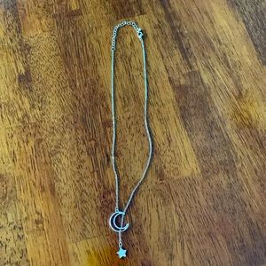 ✨5/$25✨Gold tone moon & star necklace